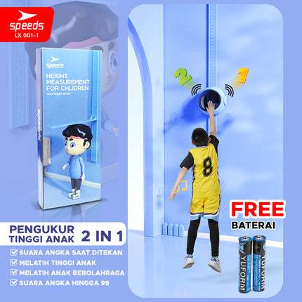 SPEEDS Pengukur Tinggi 2in1 Badan Anak Olahraga Lompat Peninggi Badan Anak Height Scale LX 001-1