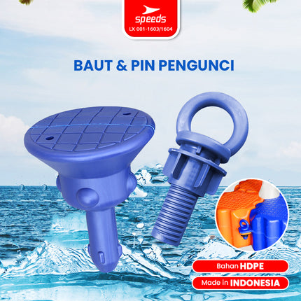 SPEEDS Pin Locking Pin Bolt Screw Floating Cube HDPE Material Floating Dock Magic Float LX 001-1603