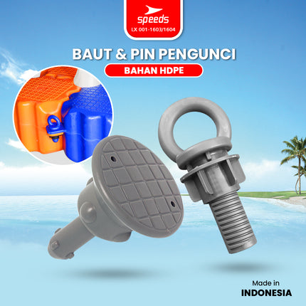 SPEEDS Pin Locking Pin Bolt Screw Floating Cube HDPE Material Floating Dock Magic Float LX 001-1603