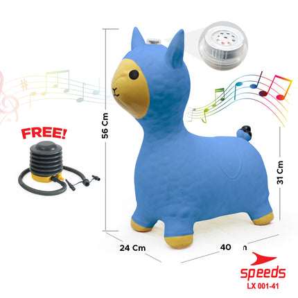SPEEDS Jumping Inflatable Horse Hiburan Anak Mainan Kuda Kudaan Anak Karet Tiup Kids Toys 001-41