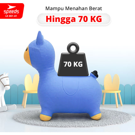 SPEEDS Jumping Inflatable Horse Hiburan Anak Mainan Kuda Kudaan Anak Karet Tiup Kids Toys 001-41