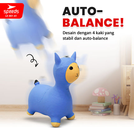 SPEEDS Jumping Inflatable Horse Hiburan Anak Mainan Kuda Kudaan Anak Karet Tiup Kids Toys 001-41