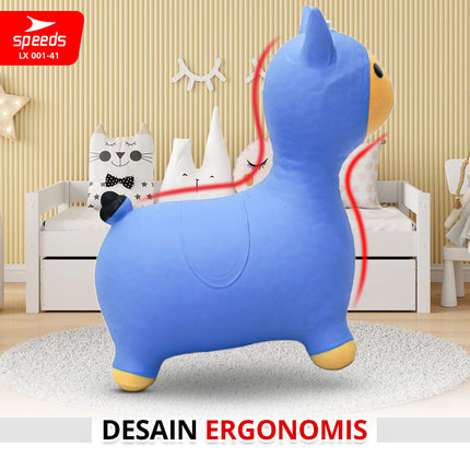 SPEEDS Jumping Inflatable Horse Hiburan Anak Mainan Kuda Kudaan Anak Karet Tiup Kids Toys 001-41