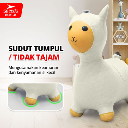 SPEEDS Jumping Inflatable Horse Hiburan Anak Mainan Kuda Kudaan Anak Karet Tiup Kids Toys 001-41