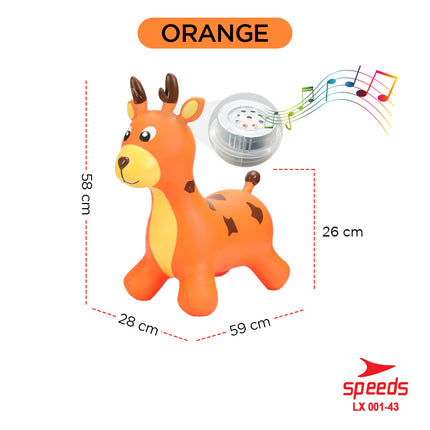 SPEEDS Mainan Kuda Kudaan Karet Rocking Horse Animal Jumping Horse 001-43
