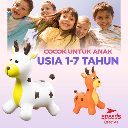 SPEEDS Mainan Kuda Kudaan Karet Rocking Horse Animal Jumping Horse 001-43