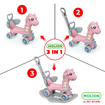 Mainan SNI Kuda Kudaan 4in1 Mainan Anak Jungkat Jungkit Balance Horse Model Rocking Horse Berstandar 001-M1006