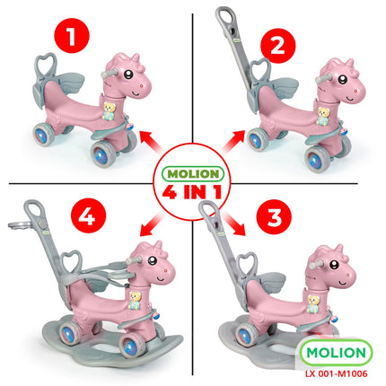 Mainan SNI Kuda Kudaan 4in1 Mainan Anak Jungkat Jungkit Balance Horse Model Rocking Horse Berstandar 001-M1006