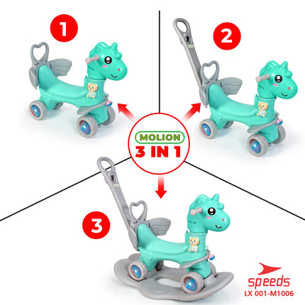 Mainan SNI Kuda Kudaan 4in1 Mainan Anak Jungkat Jungkit Balance Horse Model Rocking Horse Berstandar 001-M1006