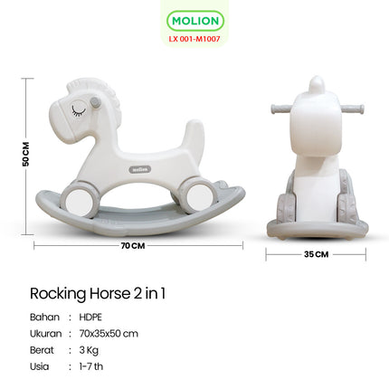 Kuda-Kudaan Anak HDPE Edukatif 1-6 Tahun Rocking Horse Mainan Anak 001-M1007