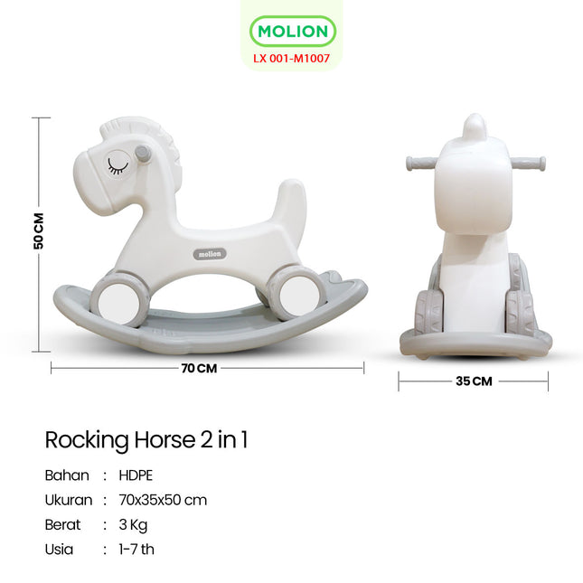 Kuda-Kudaan Anak HDPE Edukatif 1-6 Tahun Rocking Horse Mainan Anak 001-M1007