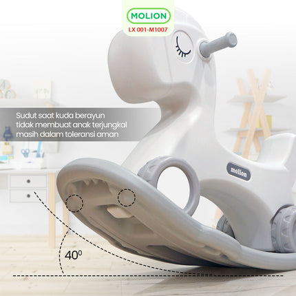 Kuda-Kudaan Anak HDPE Edukatif 1-6 Tahun Rocking Horse Mainan Anak 001-M1007