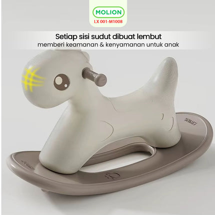 Mainan Kuda Kudaan HDPE Rocking Horse Mainan Anak Jungkat Jungkit Ayun Kuda 001-M1008