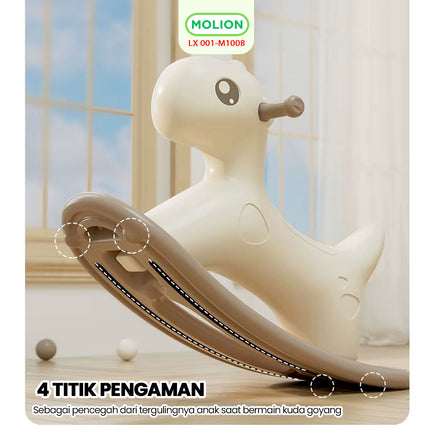 Mainan Kuda Kudaan HDPE Rocking Horse Mainan Anak Jungkat Jungkit Ayun Kuda 001-M1008