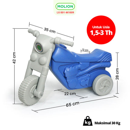 Kids' Racing Motorcycle HDPE Ride-On Toys 001-M1009
