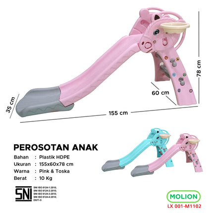 Mainan SNI Perosotan Anak Prosotan Pagar Ayunan Kuda Kudaan Karpet Berstandar 001-M1102