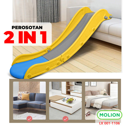 Mainan SNI Perosotan Anak Mainan Prosotan HDPE Seluncuran Anak Playground Free Ring Basket Berstandar 001-M1106
