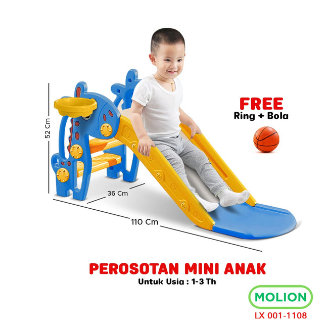 Prosotan SNI Anak Perosotan Mainan Anak Seluncuran Playground Slide Model Binatang Girrafe Berstandar 001-M1108