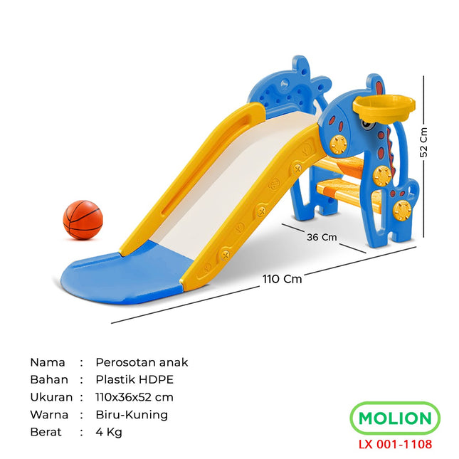 Prosotan SNI Anak Perosotan Mainan Anak Seluncuran Playground Slide Model Binatang Girrafe Berstandar 001-M1108