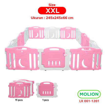 Pagar Anak Pagar Bayi Pagar Mainan Anak Bayi Baby Fence Lengkap dan Kokoh 001-M1201