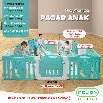 Pagar Anak Pagar Bayi Pagar Mainan Anak Bayi Baby Fence Lengkap dan Kokoh 001-M1201
