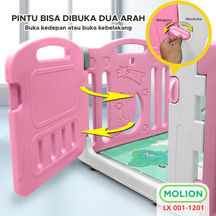Pagar Anak Pagar Bayi Pagar Mainan Anak Bayi Baby Fence Lengkap dan Kokoh 001-M1201