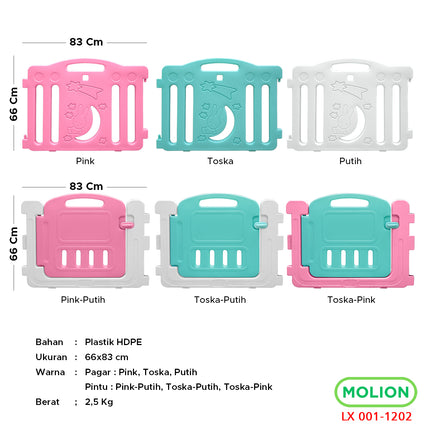 Pagar Anak Pagar Bayi Playpen Bayi Pagar Mainan Anak Bisa Dilipat Babyfance 001-M1202