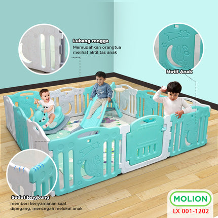 Pagar Anak Pagar Bayi Playpen Bayi Pagar Mainan Anak Bisa Dilipat Babyfance 001-M1202