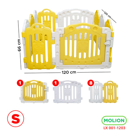 Baby Playpen Baby Fence Baby Play Toy Playfence Baby Fence with Slide Rocking Horse Sturdy Babyfence 001-M1203