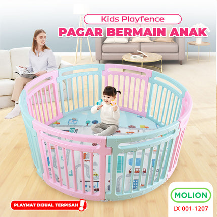 SNI Pagar Bayi Pagar Mainan Anak Playfence Pagar Bayi Baby Fence Lingkaran 360° Safety Berstandar 001-M1207