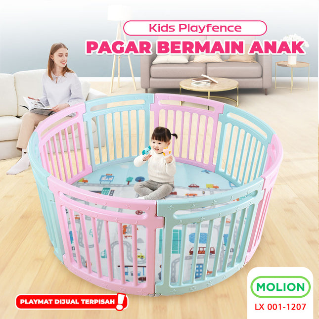 SNI Baby Playpen Play Fence Playard Playfence Baby Fence 360° Circle Safety Standard 001-M1207