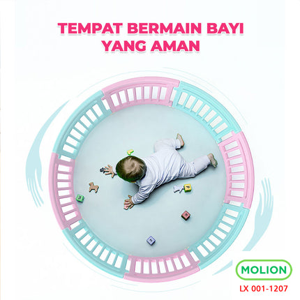 SNI Pagar Bayi Pagar Mainan Anak Playfence Pagar Bayi Baby Fence Lingkaran 360° Safety Berstandar 001-M1207