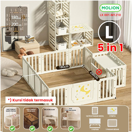 Baby Playpen Multifunctional HDPE Baby Fence Sturdy Play Fence Baby Fence 001-M1210