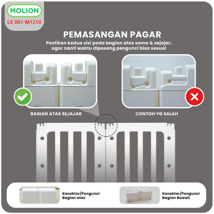 Baby Playpen Multifunctional HDPE Baby Fence Sturdy Play Fence Baby Fence 001-M1210