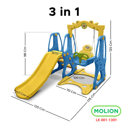 Prosotan SNI Ayunan Anak Swing Slide 3in1 Mainan Anak Seluncuran Anak Ayun Perosotan Berstandar 001-M1301