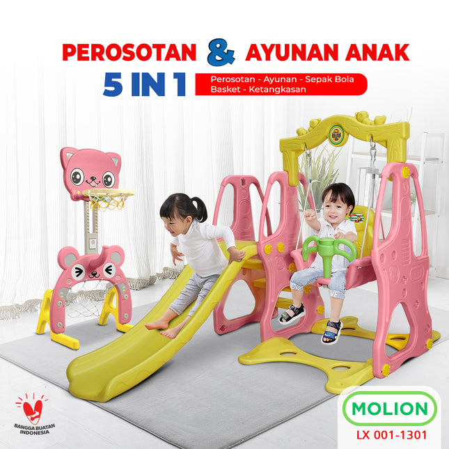 Prosotan SNI Ayunan Anak Swing Slide 3in1 Mainan Anak Seluncuran Anak Ayun Perosotan Berstandar 001-M1301