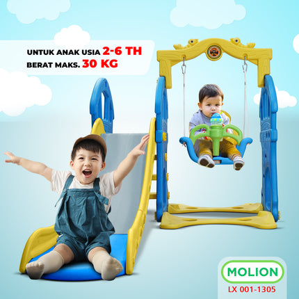 Mainan SNI Prosotan Ayunan Perosotan Ayunan Seluncuran Anak 3in1 Premium Berstandar 001-M1305