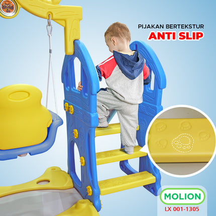 Mainan SNI Prosotan Ayunan Perosotan Ayunan Seluncuran Anak 3in1 Premium Berstandar 001-M1305