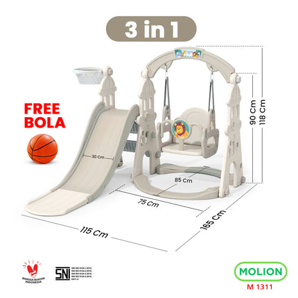 Mainan SNI Prosotan Perosotan HDPE Ring Basket Seluncuran Swing Slide Playground Anak 001-M1311