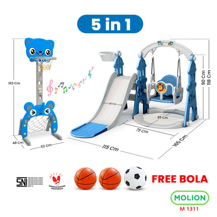 Mainan SNI Prosotan Perosotan HDPE Ring Basket Seluncuran Swing Slide Playground Anak 001-M1311