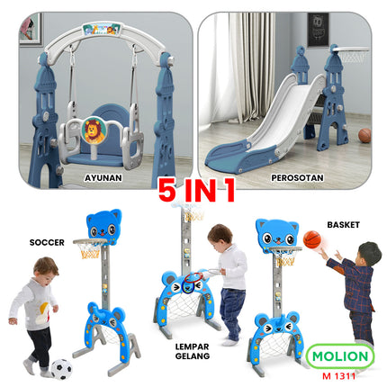 Mainan SNI Prosotan Perosotan HDPE Ring Basket Seluncuran Swing Slide Playground Anak 001-M1311
