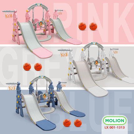 Mainan Prosotan Seluncuran Ayunan 5in1 Double Slide Perosotan Ganda Playground 001-M1313