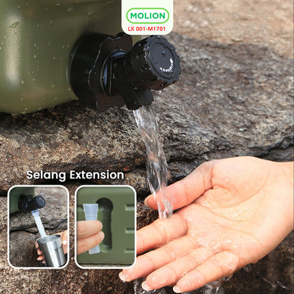 SPEEDS Water Tank HDPE Container Water 18.5L Food Grade Tank Galon Air Jerigen Gallon Portable Water Picnic Dispenser 001-M1701