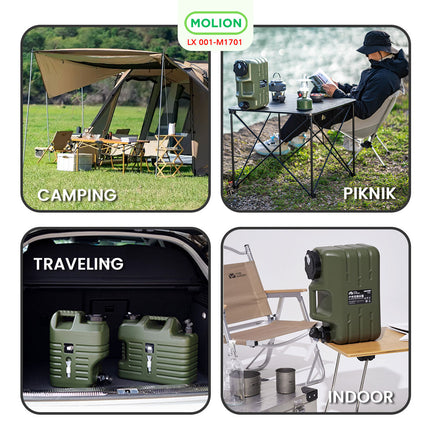SPEEDS Water Tank HDPE Container Water 18.5L Food Grade Tank Galon Air Jerigen Gallon Portable Water Picnic Dispenser 001-M1701