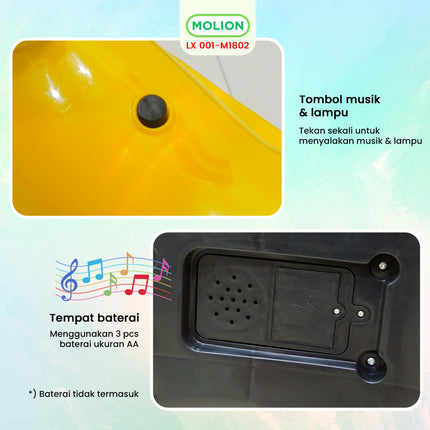 SPEEDS Mobil Mobilan Dorong Twister Car Swing Car Ride On Mobil Musik Mainan Anak 001-M1802