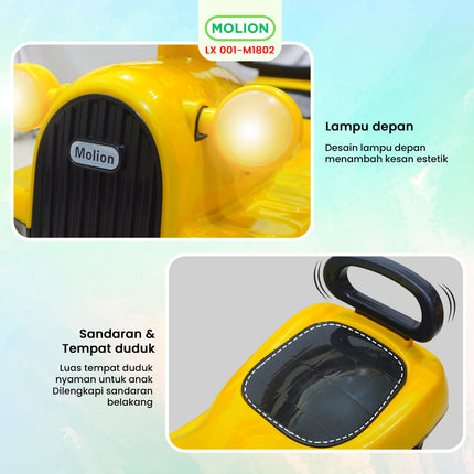 SPEEDS Mobil Mobilan Dorong Twister Car Swing Car Ride On Mobil Musik Mainan Anak 001-M1802