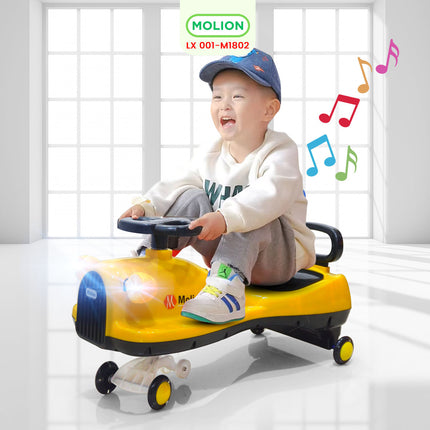 SPEEDS Mobil Mobilan Dorong Twister Car Swing Car Ride On Mobil Musik Mainan Anak 001-M1802