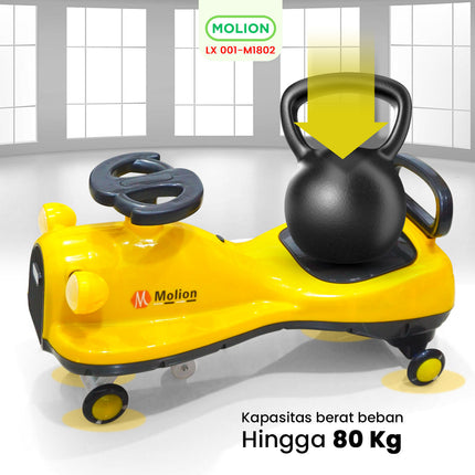 SPEEDS Mobil Mobilan Dorong Twister Car Swing Car Ride On Mobil Musik Mainan Anak 001-M1802