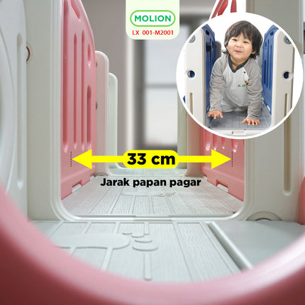 Mainan Prosotan 6in1 Playhouse Playground Slide Play House Indoor Outdoor Taman Bermain Anak 001-M2001
