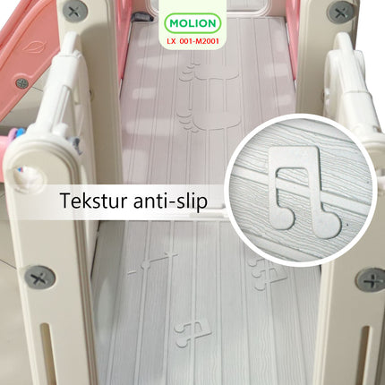 Mainan Prosotan 6in1 Playhouse Playground Slide Play House Indoor Outdoor Taman Bermain Anak 001-M2001